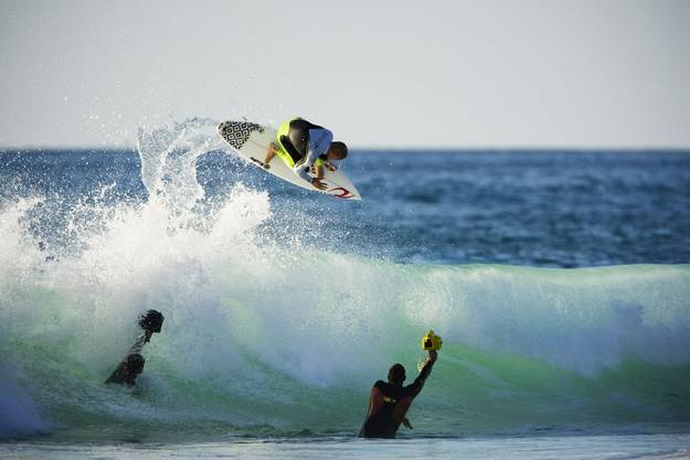 Surfing at Paradis Plage in Morocco