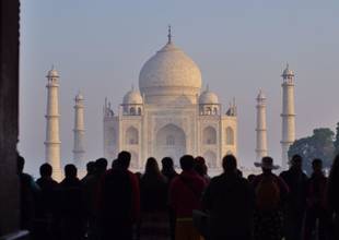 India Taj Mahal Shot.
