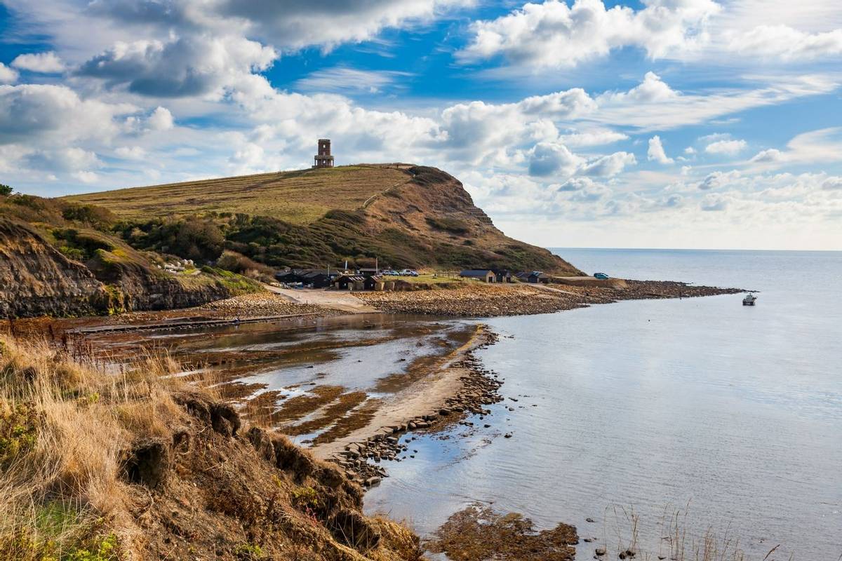 Kimmeridge Bay Dorset with Clavell Tower