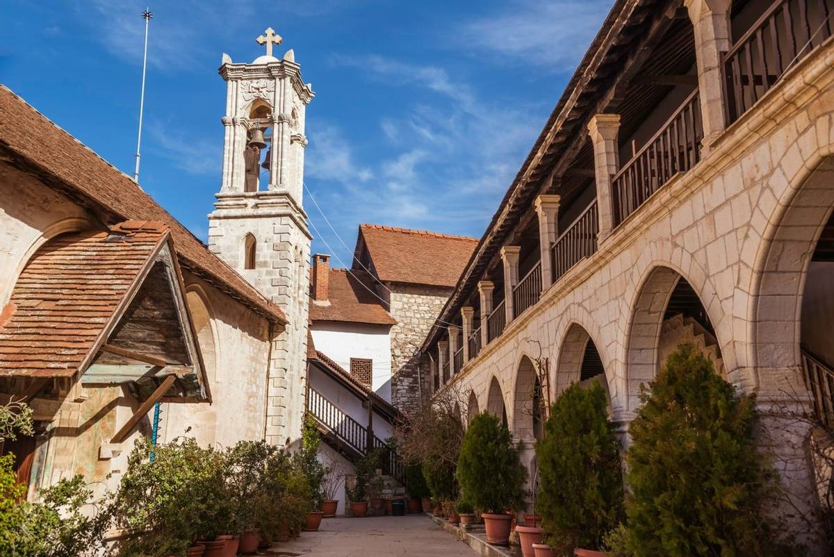 Chrysorrogiatissa Monastery. Cyprus, Paphos district.