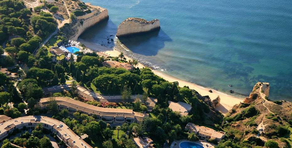 Aerial view of Longevity Thalassa and Medica Spa in Portugal's Algarve region