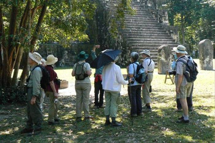 Naturetrek group in Tikal (Peter Dunn)