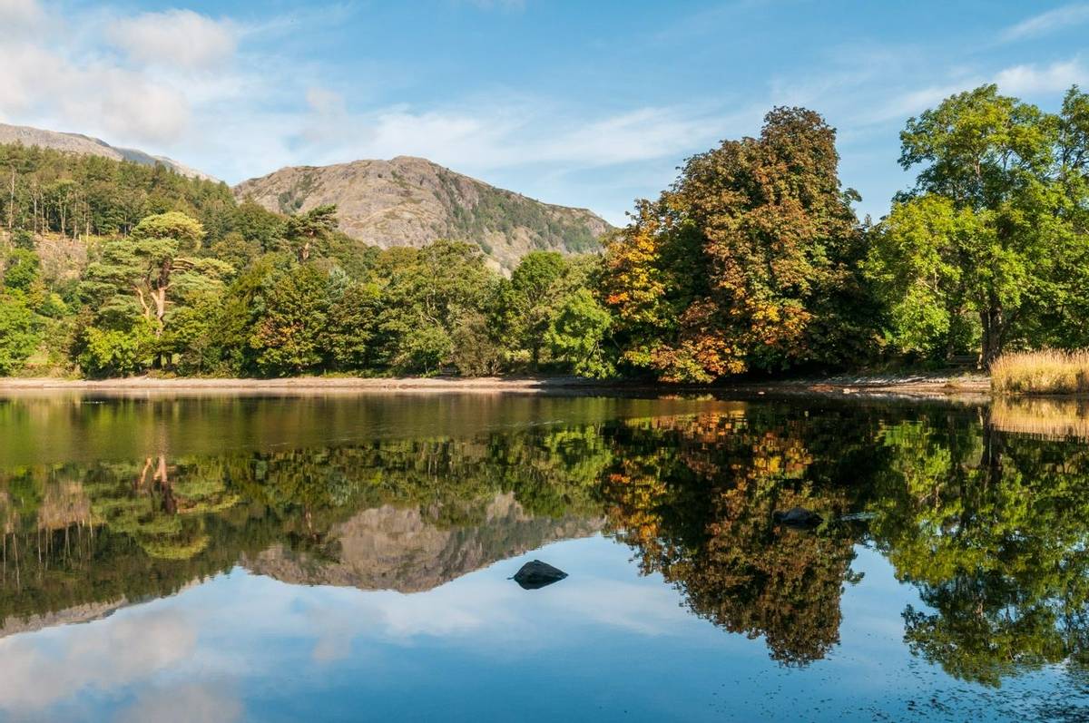 Early autumn reflections at Coniston Water.