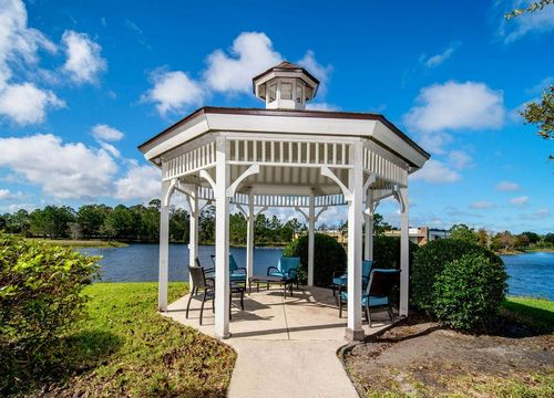Holiday Inn St. Augustine — World Golf lake gazebo.jpg