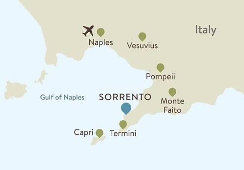 Sorrento Itinerary Map