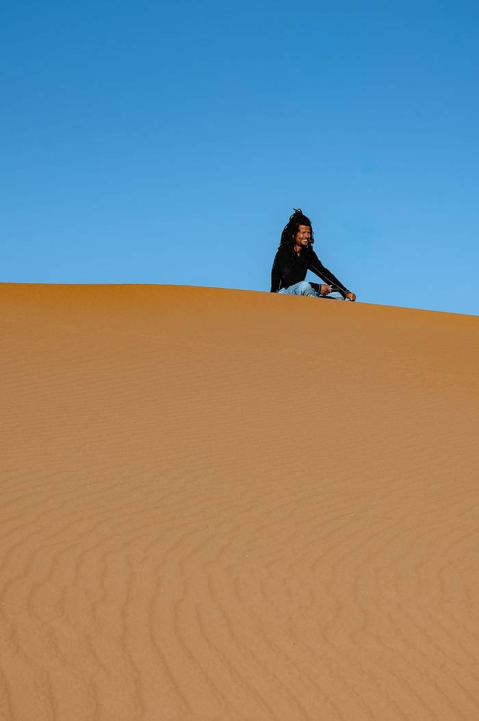 Sahrawi guide, Brahim © Adam Court, March 2026 tour