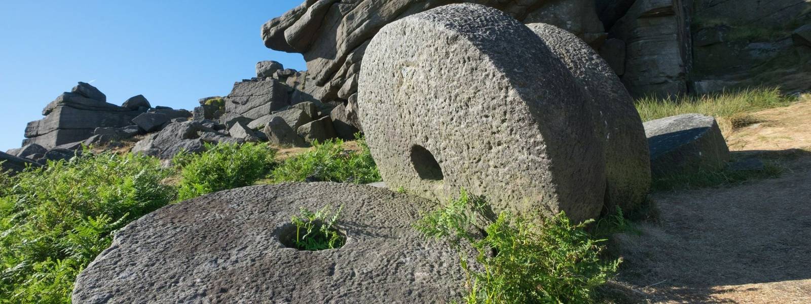 Stanage edge millstones, Peak District national park