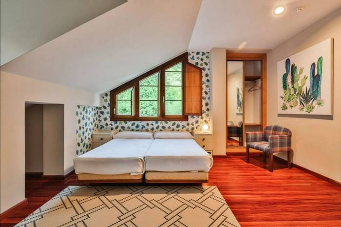 Hotel Casa Mino bedroom, Asturias, Spain.jpg