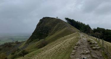 Great Ridge Pathway before restoration