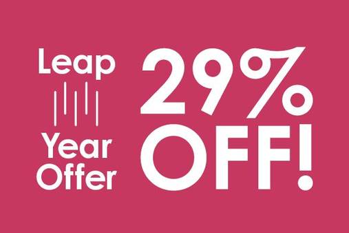 29% off Leap Year Offer