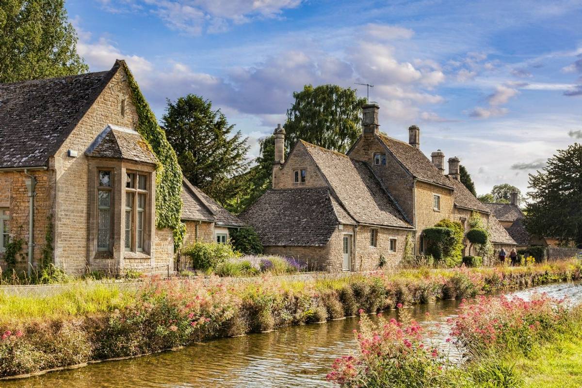 The Cotswolds village of Lower Slaughter, Gloucestershire, England
