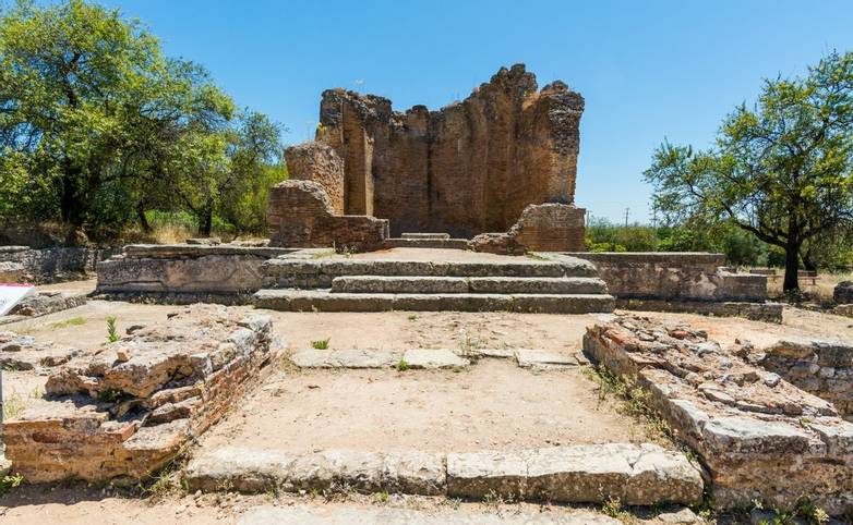 Roman ruins of Milreu, Estoi, Algarve, Portugal