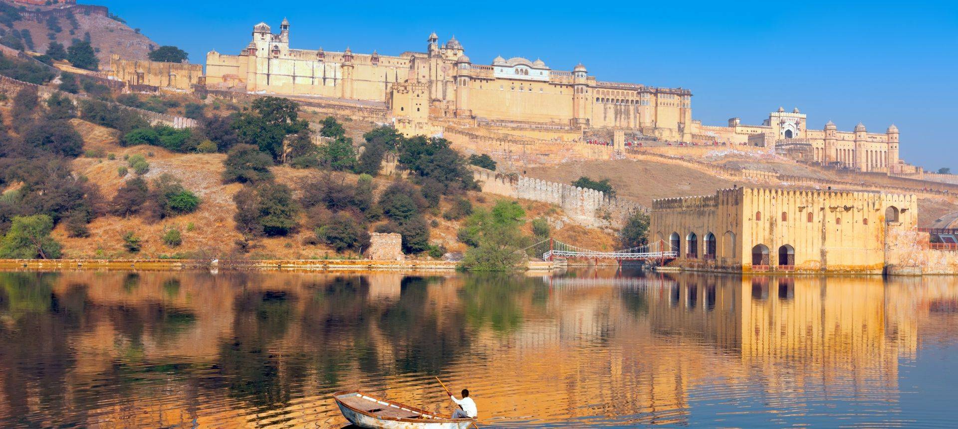 Maota Lake and Amber Fort, Jaipur