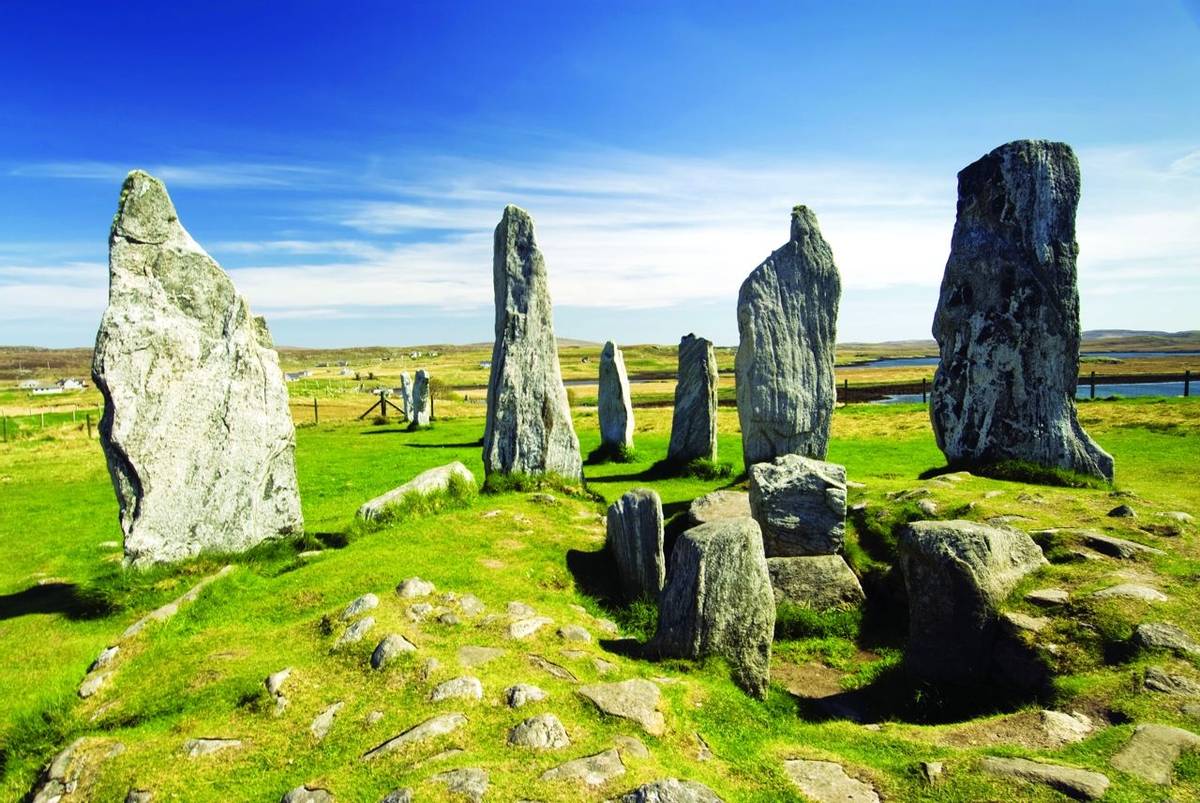 Callanish standing stone circle, Isle of Lewis, Scotland, UK.