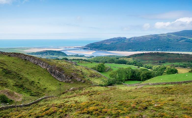 Barmouth Estuary in Wales
