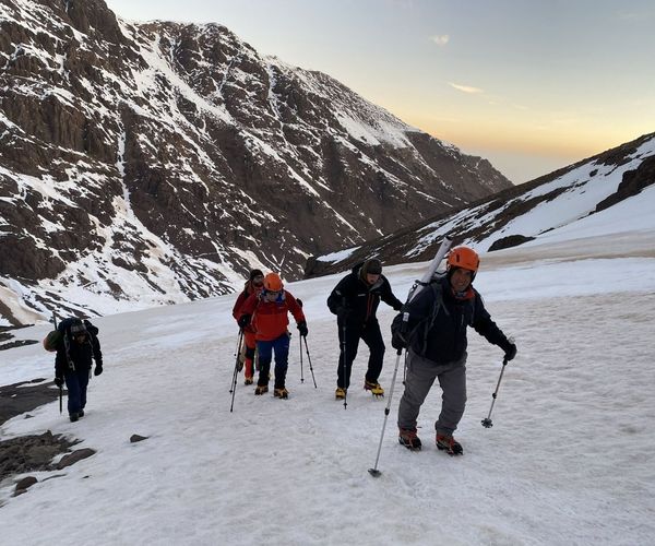 Climbing Mt Toubkal on a group trek in Morocco 