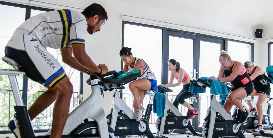 Take part in spin classes as part of your restorative retreat