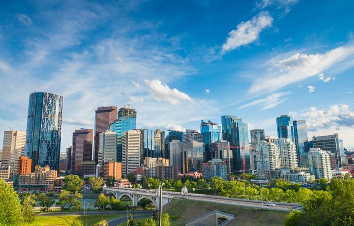 Summertime cityscape image of downtown Calgary, Alberta, Canada. Summertime cityscape image of downtown Calgary, Alberta, Canada.