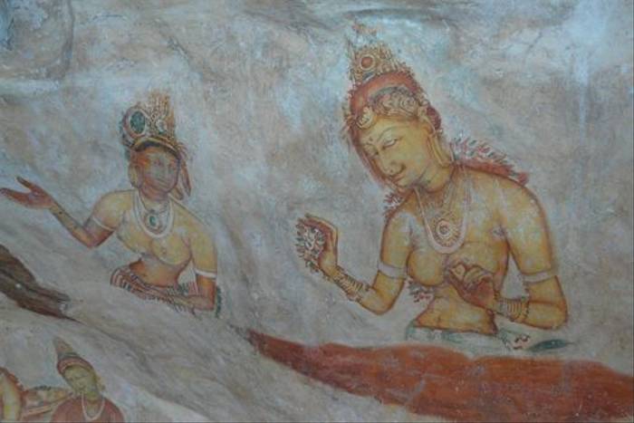 Murals at Sigiriya rock fortress (Rajan Jolly)