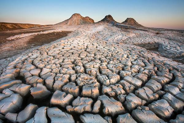 Mud Volcanoes in Gobustan Desert, Azerbaijan