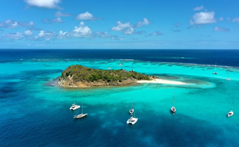 Drone photos - St. Vincent & the Grenadines: March 1, 2020. Day 10 of the SVG Shoot at the Tobago Cays aboard Octopus Cruise…