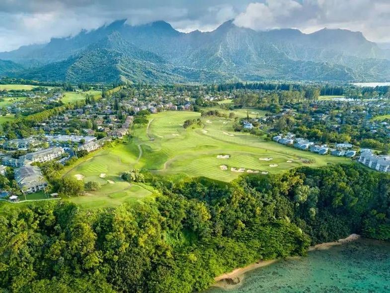 Marriott's Kauai Beach Club aerial golf.jpg