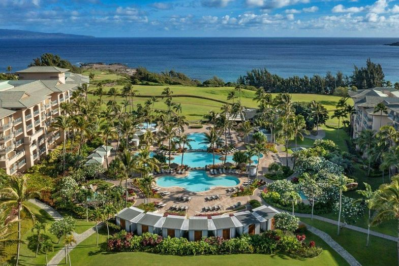 The Ritz-Carlton Kapalua  aerial with ocean view.jpg