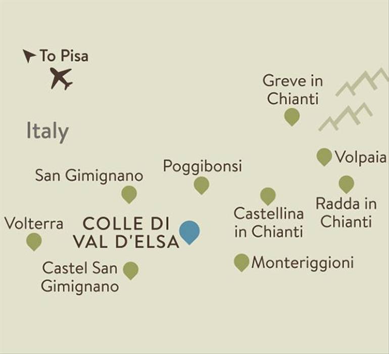 Chianti Itinerary Map