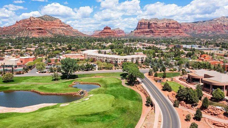 Hilton Sedona Resort at Bell Rock aerial exterior.jpg