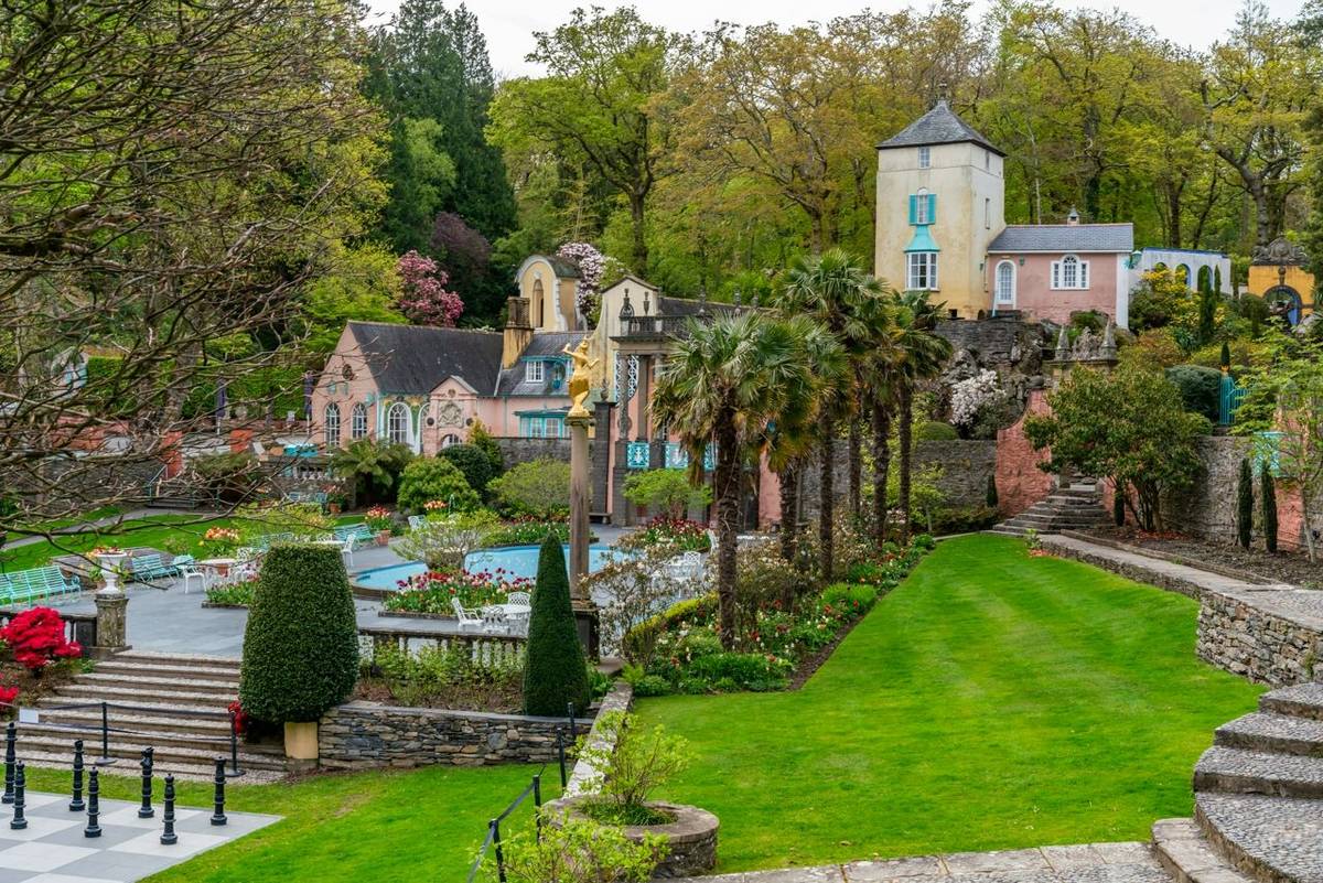 Views around the Welsh Village of portmerion