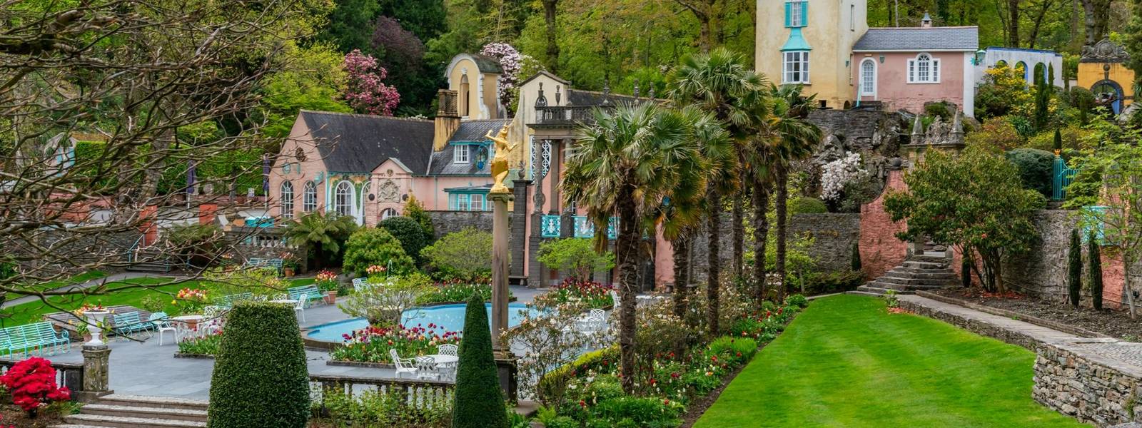 Views around the Welsh Village of portmerion