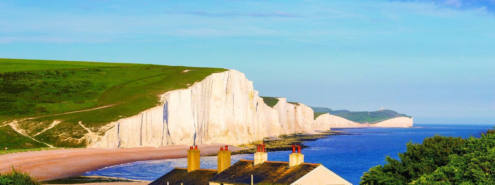 The Seven Sisters in afternoon light