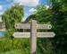 Thames Path signpost by Halfpenny Bridge, Lechlade, Gloucestershire, United Kingdom