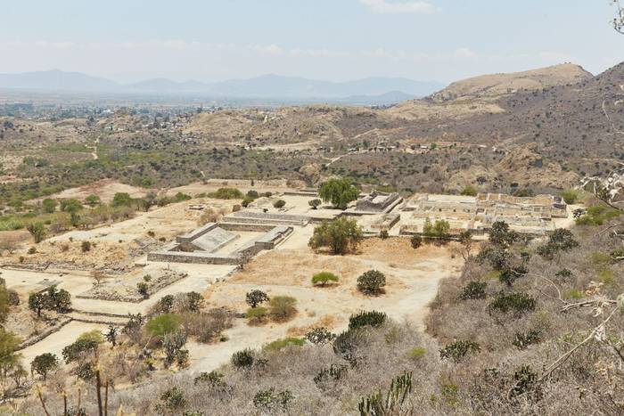 Zapotec ruins, Monte Alban Araceological Site, Yagul, Oaxaca, Mexico shutterstock_2306509989.jpg