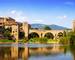Medieval town on the banks of river. Besalu 
