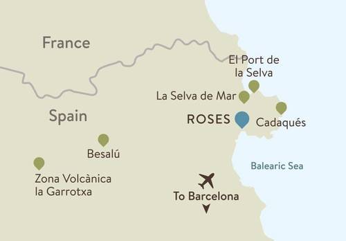 Catalonia Itinerary Map