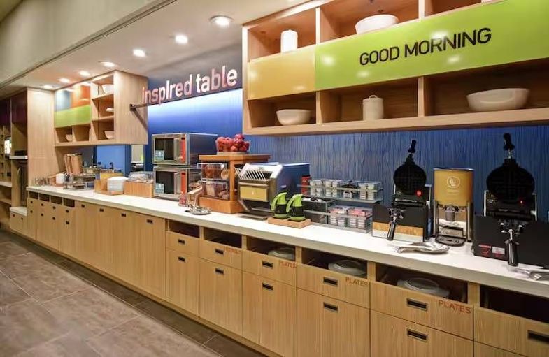 Home2 Suites Jekyll Island breakfast buffet.jpg