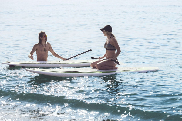 Stand up paddle boarding across Costa del Sol at Marbella Club 
