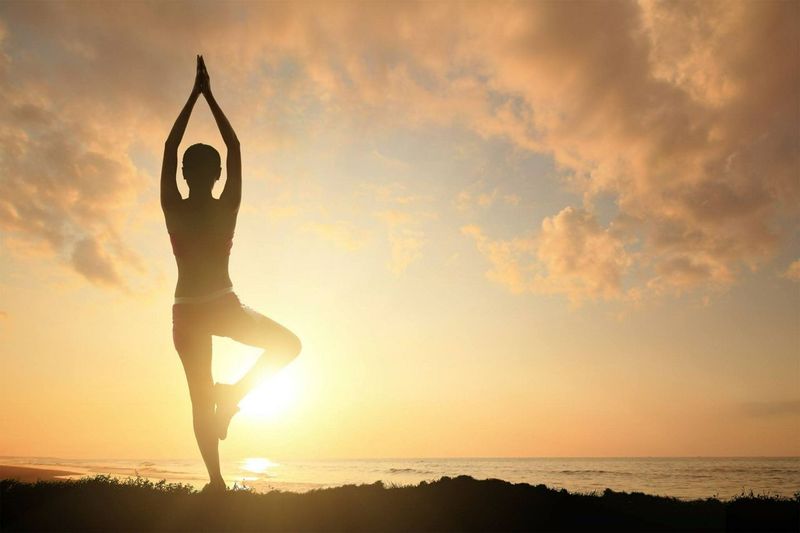 Woman doing yoga