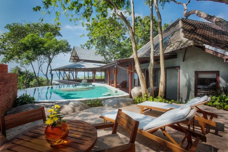 Relax by the pool this winter in Kamalaya in Thailand