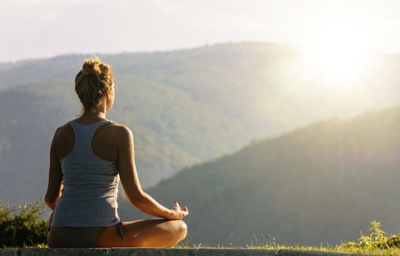 Meditation outdoors