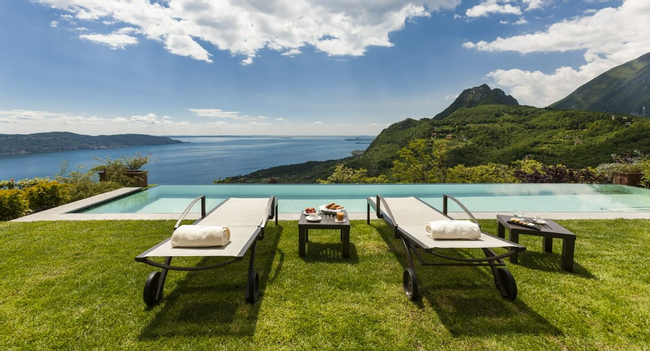 Relaxing Poolside at Lefay Resort & Spa