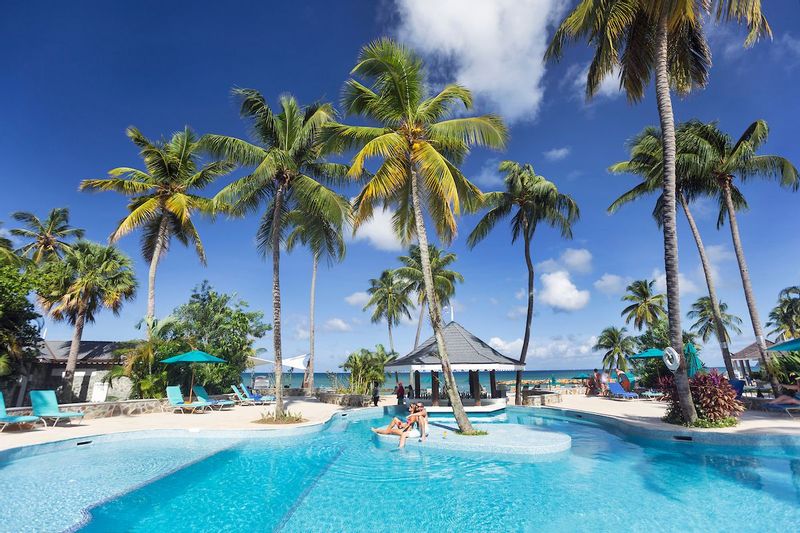 Pools at StolenTime, St Lucia