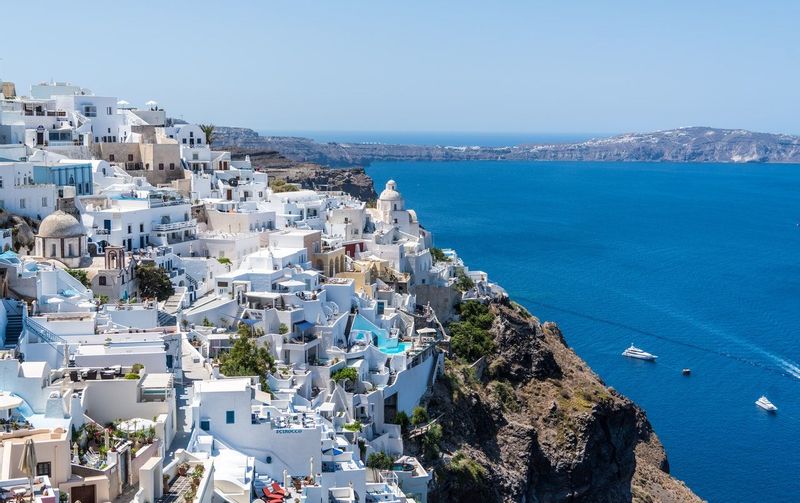 Santorini Oia Greece Water 